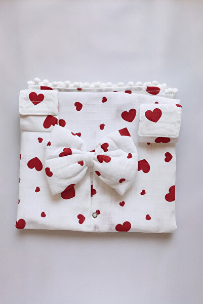 nelcollection Muslin Stroller Cover, Bib, 100% Cotton