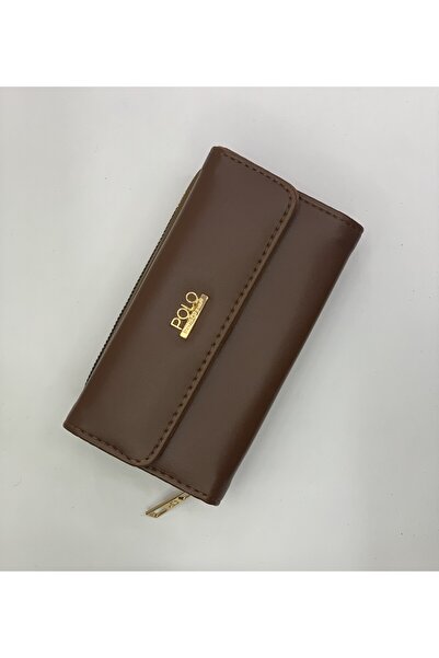 PurpleART Women's Polo Embroidered Large Horizontal Wallet 10X17X5Cm