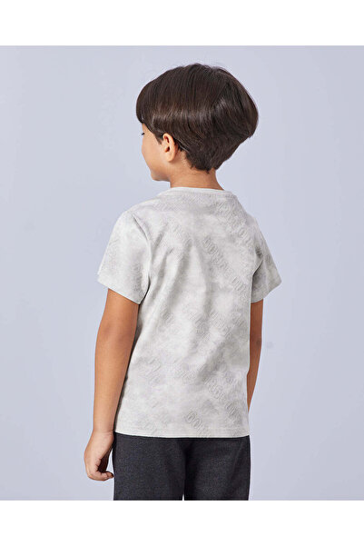 REDTAG Boys Beige Short Sleeved T-Shirt