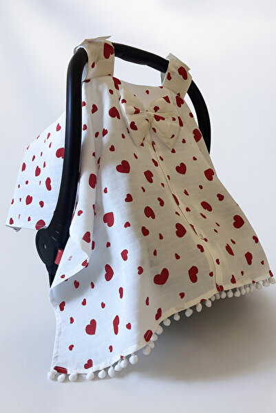 nelcollection Muslin Stroller Cover, Bib, 100% Cotton