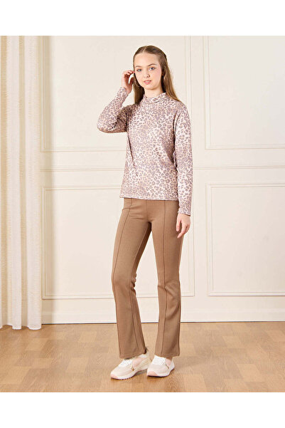 REDTAG Senior Girls Beige And Brown T-Shirt Set (Pack Of 2)