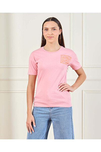 REDTAG Senior Girls Pink Printed T-Shirt