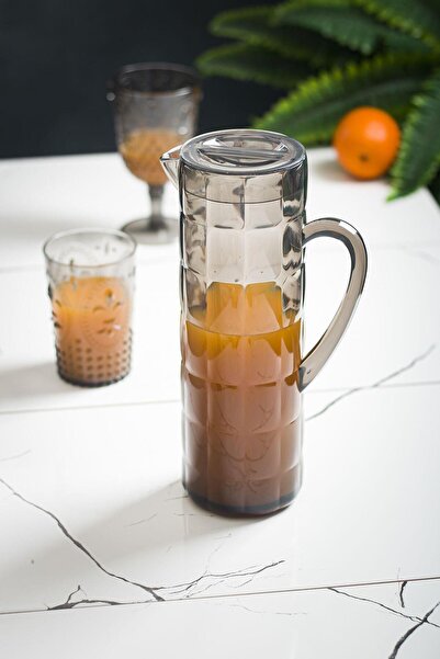 Mustran Acrylic Allegra 1.5 Lt Smoked Jug (Fits on the Refrigerator Door Shelf)