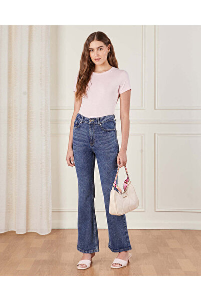 REDTAG Women Apricot Basic T-Shirt