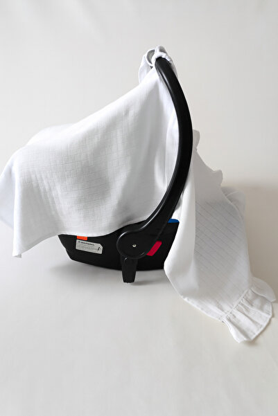 nelcollection Muslin Stroller Cover, Bib Gift, 100% Cotton