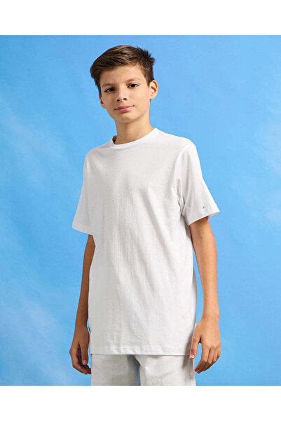 REDTAG Senior Boys Black Shirt With White T-Shirt Set (2 Piece)
