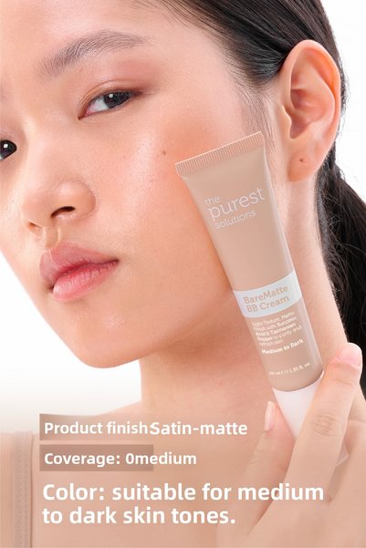 The Purest Solutions Mattifying Bb Cream for Oily and Combination Skin, Spf 50 + 40 ml – Medium/Dark Tone