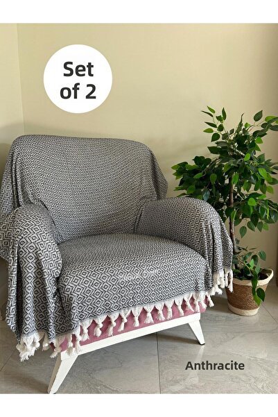 metin tekstil Husă de scaun 2 piese 170x145 compatibilă cu Buldan Berjer