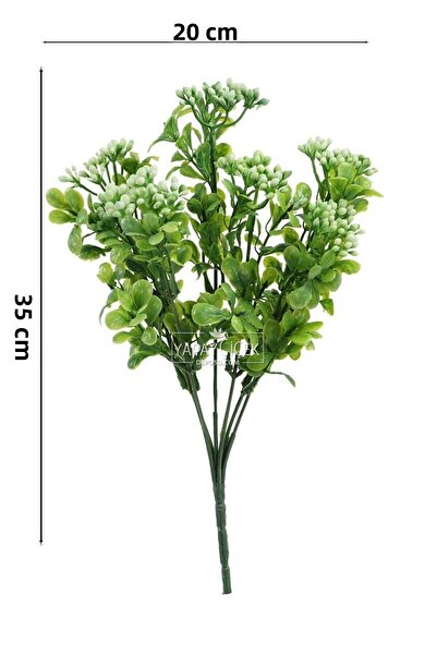 Yapay Çiçek Deposu Artificial Kalanchoe Flower 35 cm White