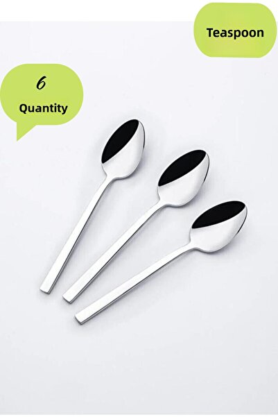 melikshop Nehir Dalyan Plain 6-Piece Tea Spoon Set 138nehir