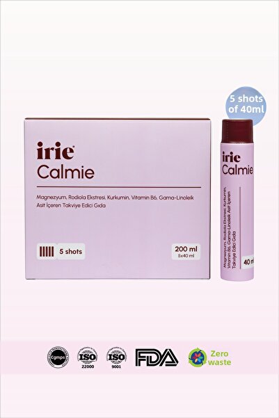 irie مكمل غذائي يحتوي على المغنيسيوم، ومستخلص الريدولا، والكركمين، وفيتامين ب...