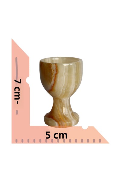 taru pasaj Bal Onyx Natural Stone Egg Glass Set – Handmade Decorative Set of 2 / 6, Stylish Home Accessory