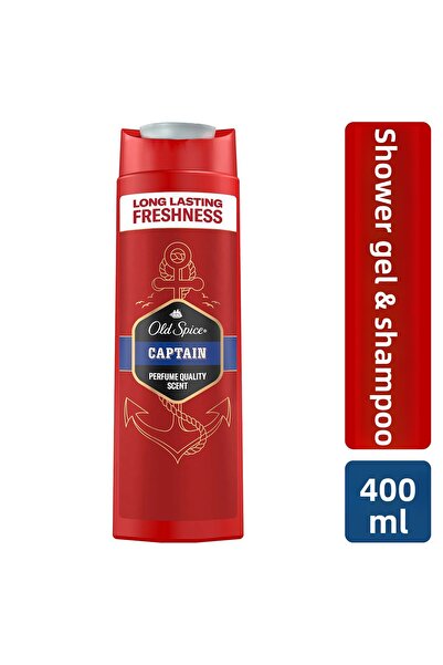 Old Spice Captain Men's Shower Gel and Shampoo 400 ml