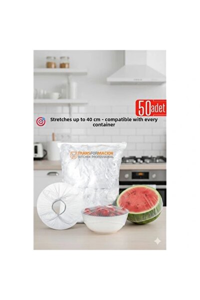 shopwave 50-Piece Plate Covers - 40 cm Flexible Stretch Cover Set, for Food Cover Protection