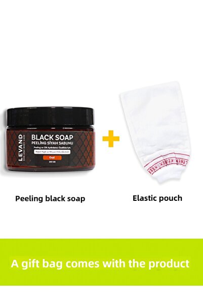 Levand Moroccan Black Argan Soap Oud /Beldi/Gel Exfoliating Soap 250g