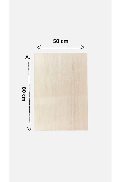 özkan ahşap 50cm X 80cm Filography Board Poplar Plywood