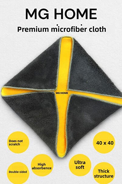 MG HOME 4 Pieces High Quality Cloth Long-Lasting Microfiber Cleaning Cloth Super Absorbent Towel Cloth Drying Cloth