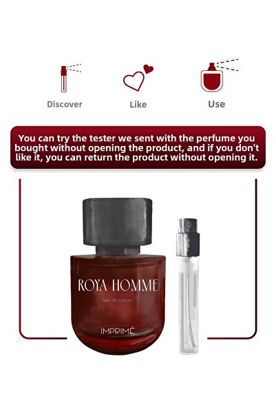 Imprime Roya Homme Edp Men's Perfume 50ml |   Red Pepper, Lavender, Caledonian Sandalwood, Amber