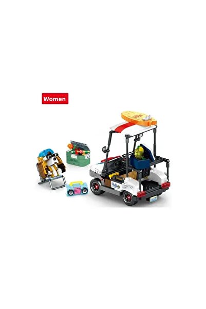 pasajdanal C0296 Animal Camping Car Beach Car Building Blocks Bricks Set Pcs:...