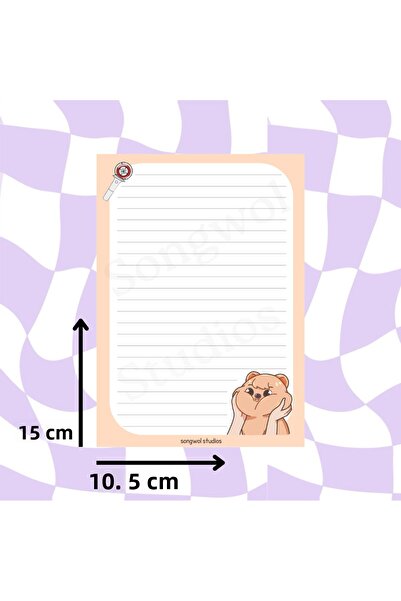 Songwol Studios Stray Kids Skzoo Han Quokka Han Memo Pad, Notepad, Notebook