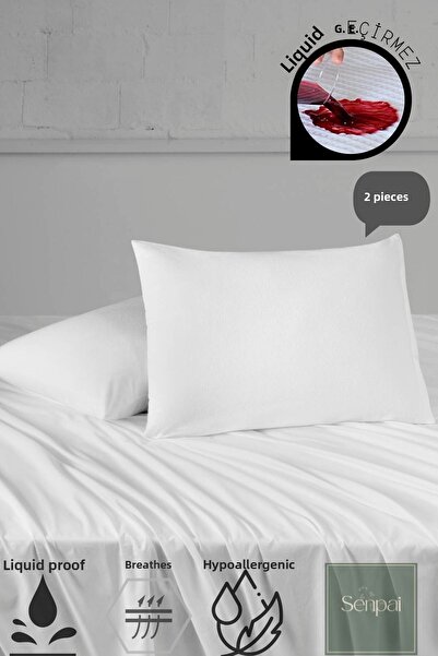 Senpai Micro Zippered 100% Waterproof Pillow Mattress Protector Silent and Breathable Comfort