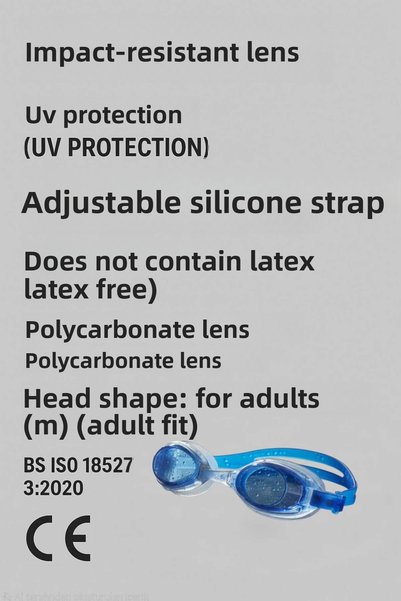 Fidan oyuncak Prof Adult Swimming Goggles – Uv Protection and Impact Resistant Lens