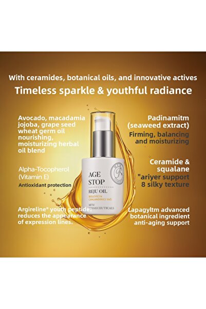 MFM COSMECEUTICALS زيت MFM Nutra Age Stop Reju (زيت مغذي ومجدد) - 30 مل