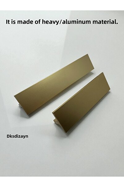 DKSDİZAYN Mâner în T 96-128mm Producție specială Mobilier auriu mat Mâner dulap sertar din aluminiu CALITATE ULTRA