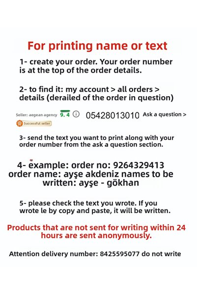 Ege ajans 10 Pieces (with Card and Gelatin) New Year's Eve Opening Magnet