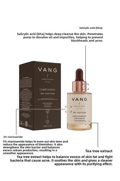 VANG Anti + Blackhead Purifying Facial Peeling + Pink Colored Sunscreen Skin Care Set