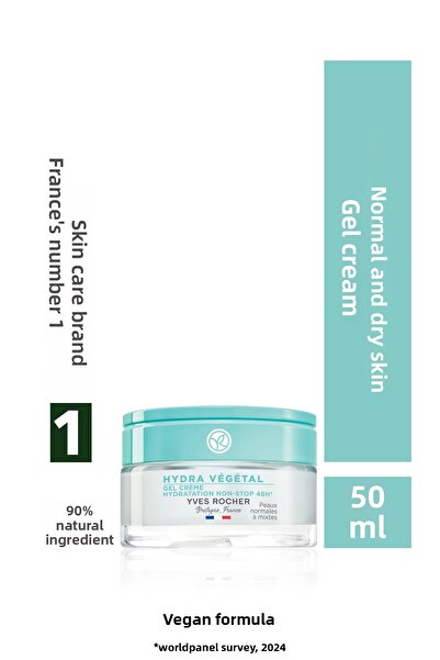 Yves Rocher كريم جل هيدرا فيجيتال - للبشرة العادية والجافة 50 مل - 59378
