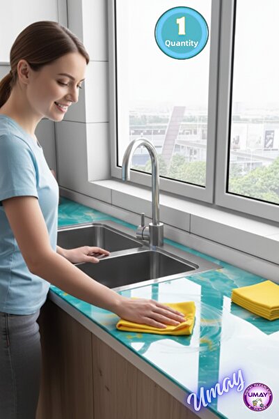 Acord قطعة واحدة من قماش تنظيف المطبخ الأصفر من الجيل الجديد (35 × 35 سم)