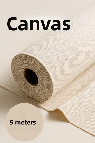 Morlay Ύφασμα καμβά, κατάλληλο για την κατασκευή τσαντών, καμβά, παντζούρι, κεντήματος, καμβάς και σκίαστρους. Πλάτος: 170 εκ.