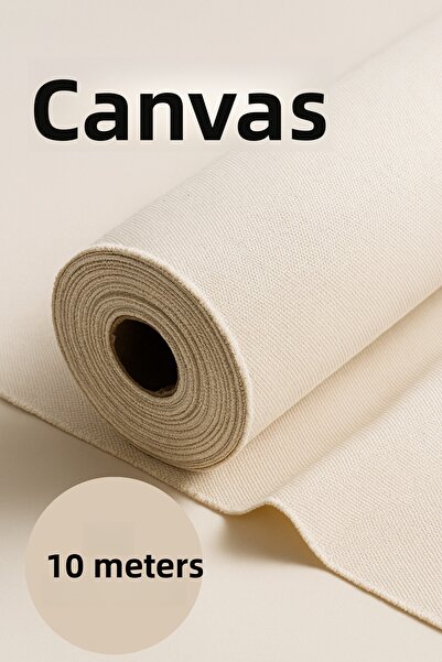 Morlay Ύφασμα καμβά, κατάλληλο για την κατασκευή τσαντών, καμβά, παντζούρι, κεντήματος, καμβάς και σκίαστρους. Πλάτος: 170 εκ.