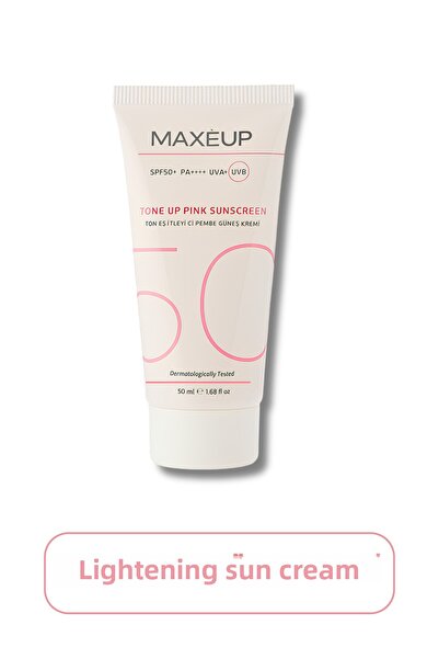 Maxeup كريم واقي من الشمس وردي اللون لتفتيح البشرة |   حمض الهيالورونيك |   5...