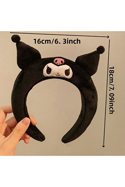 Choice 1pc-kuromi 1pc Kuromi Melody Cinnamoroll Headband, Cartoon Plush Wash Face Woman Headband, Hair Acc