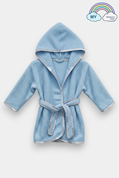 My Kids Wear رداء حمام للأطفال بغطاء للرأس من 6 إلى 36 شهرًا