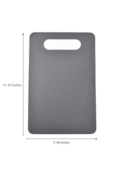 Choice 1 قطعة رمادية 1 قطعة لوح تقطيع متين من مادة البولي بروبيلين غير قابل للانزلاق لوح تقطيع الخضروات والفواكه للمنزل والمطبخ والتخييم