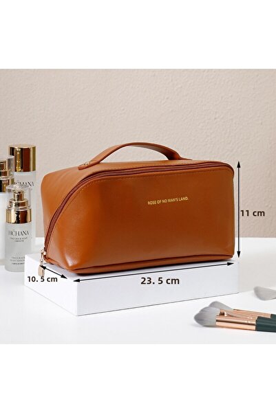 Choice حقيبة مستحضرات تجميل من مادة البولي يوريثين بلون بني موكا من الصين، حق...