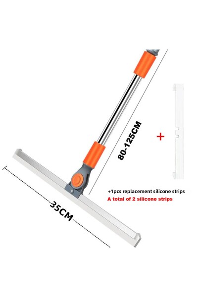 Choice طقم 3 قطع 35 سم 1 مكشطة سيليكون وممسحة سحرية وممسحة زجاجية عالية المست...