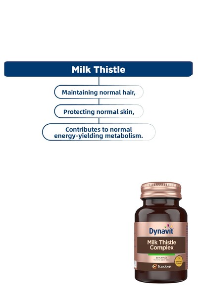 Dynavit Milk Thistle Complex 60 Capsules X2 - Milk Thistle Seed, Silymarin, Artichoke, Dandelion