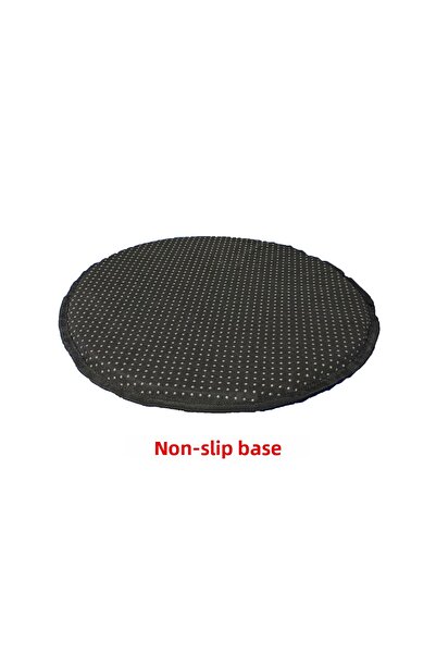 Alda Tekstil Round Chair Cushion with Non-Slip Base 40X40X2 cm - 4 Pieces - Waterproof - Faux Leather