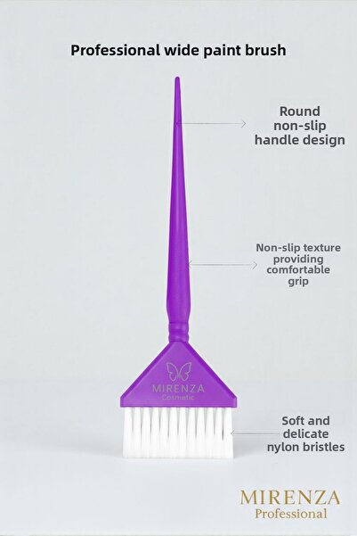 mirenza cosmetic Perie profesională pentru vopsea de păr violet |   Perie pentru vopsirea balayage și a röfle