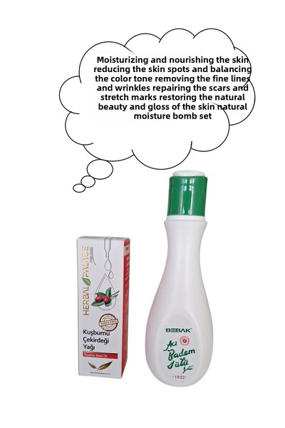 Herbal Palace Rosehip Seed Oil & Bebak Bitter Almond Milk Skin Care Set