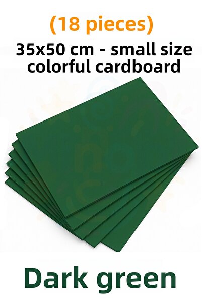 Minopi ورق مقوى أخضر اللون 18 قطعة 35x50 سم ورق مقوى صلب