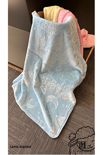 la lune home بطانية لاه لون للأطفال الرضع
