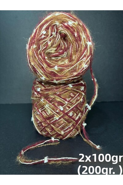 Ana&Kuzusu İplik Vin, Taba (2 straturi) moher fin, cremă diamari (3 straturi)...