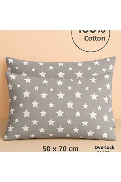 Loova غطاء وسادة 2 قطعة مصنوع من القطن بنسبة 100%، غطاء فاخر بخياطة متقنة مع ...