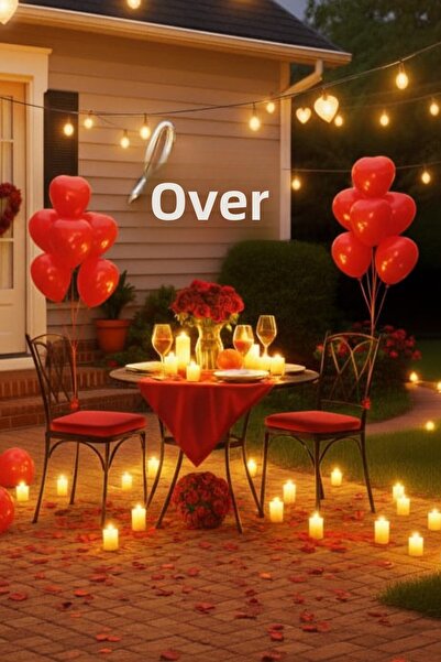 SkyPop 10 قطع بالون أحمر على شكل قلب مسطح وبالون من رقائق الفضة مع نص الحب، ل...