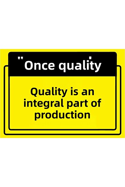 ZiPrinter الجودة أولاً. الجودة هي جزء لا يتجزأ من الإنتاج، لافتة تحذيرية من م...